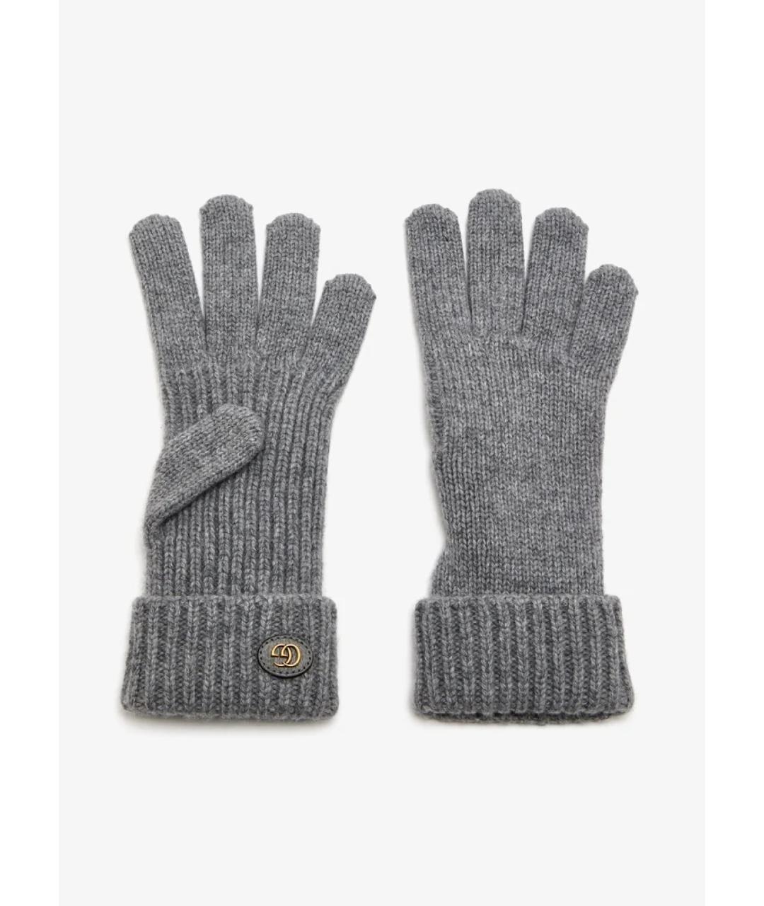 GUCCI Серые шерстяные перчатки, фото 6