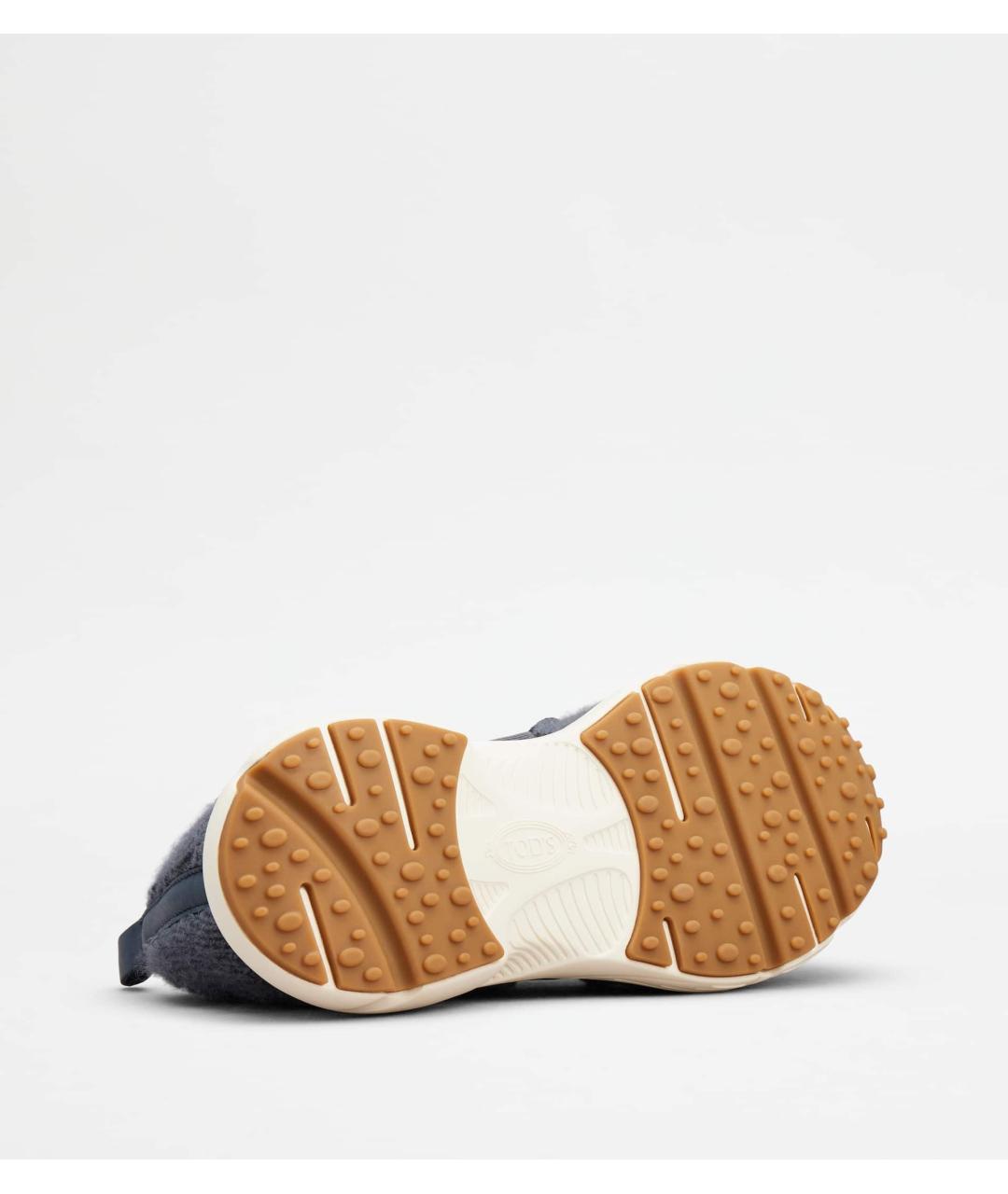 TOD'S Синие текстильные кроссовки, фото 5