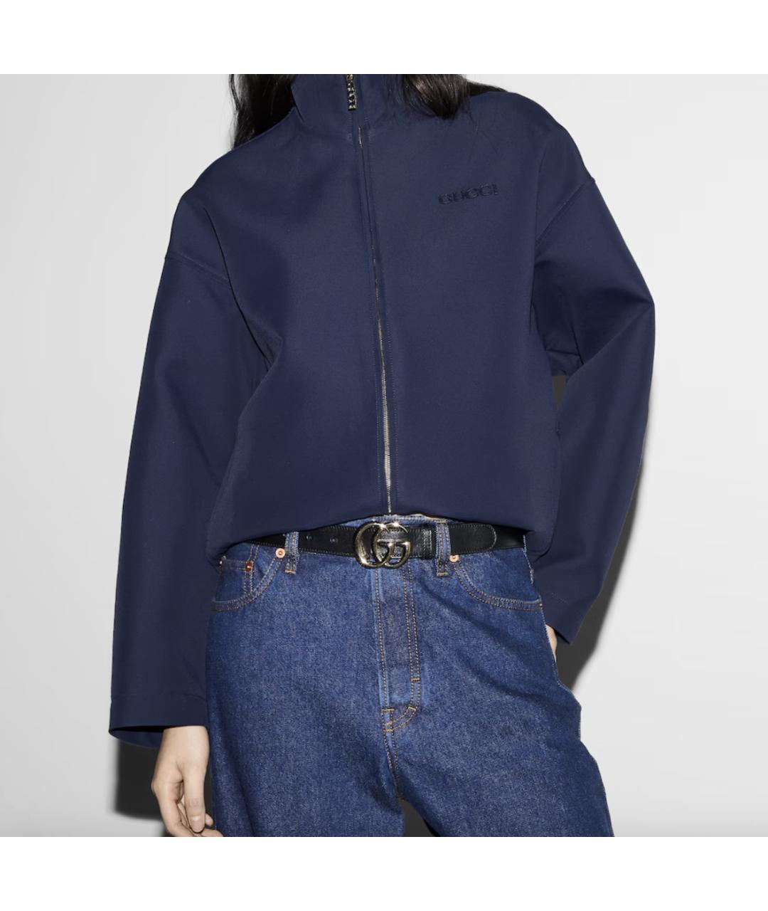 GUCCI Черный кожаный ремень, фото 3