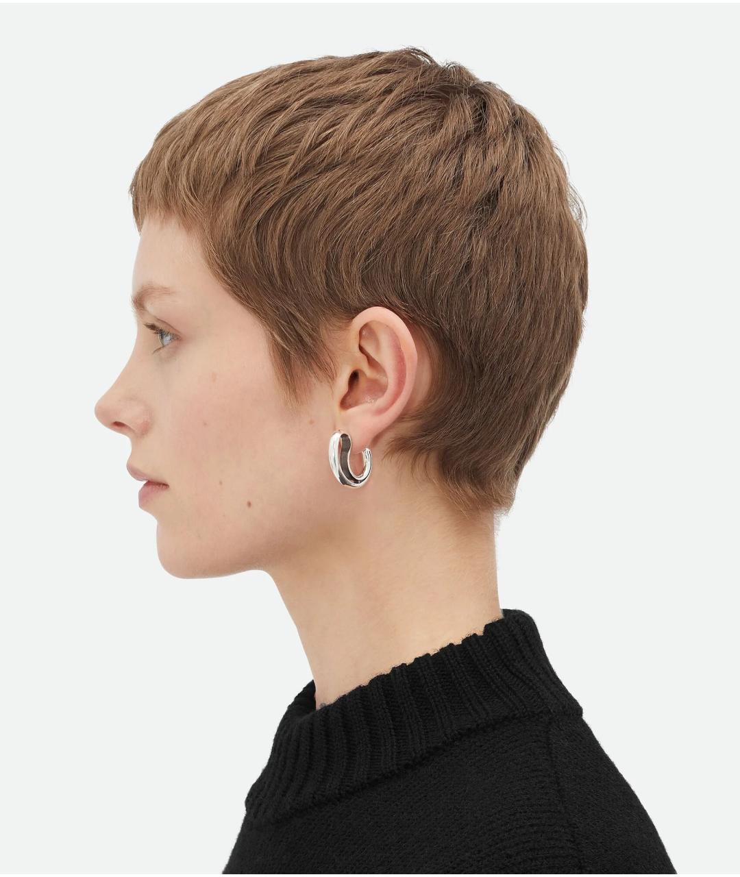 BOTTEGA VENETA Серебряные серебряные серьги, фото 3