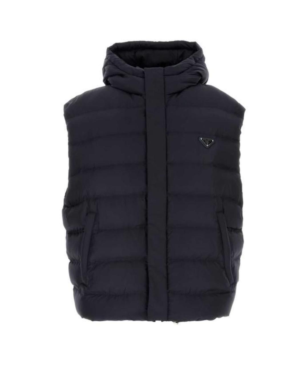 PRADA Темно-синий синтетический жилет, фото 1