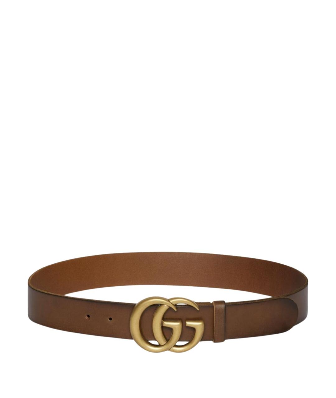 GUCCI Коричневый кожаный ремень, фото 1