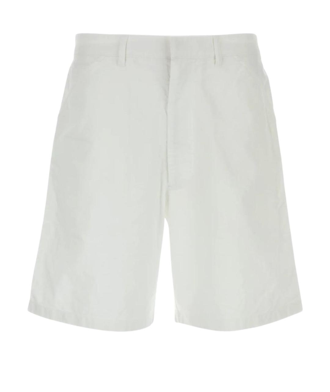 PRADA Белые хлопковые шорты, фото 1
