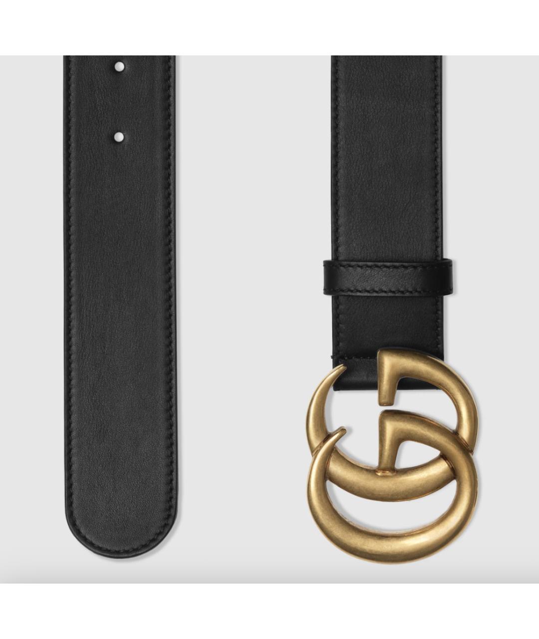 GUCCI Черный кожаный ремень, фото 2