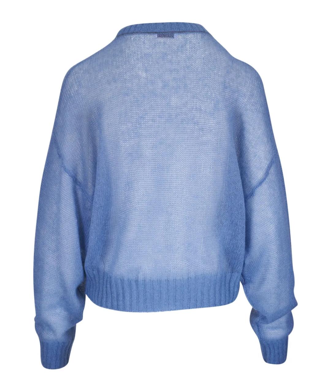 BRUNELLO CUCINELLI Голубой шерстяной джемпер / свитер, фото 2