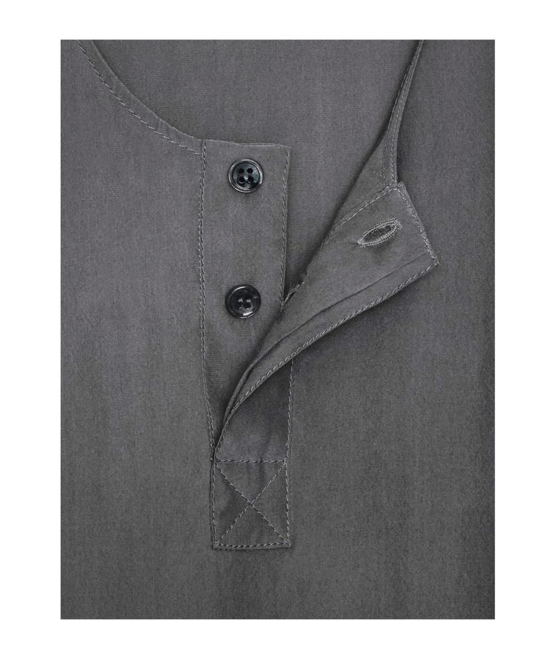 SAINT LAURENT Антрацитовая шелковая майка, фото 3