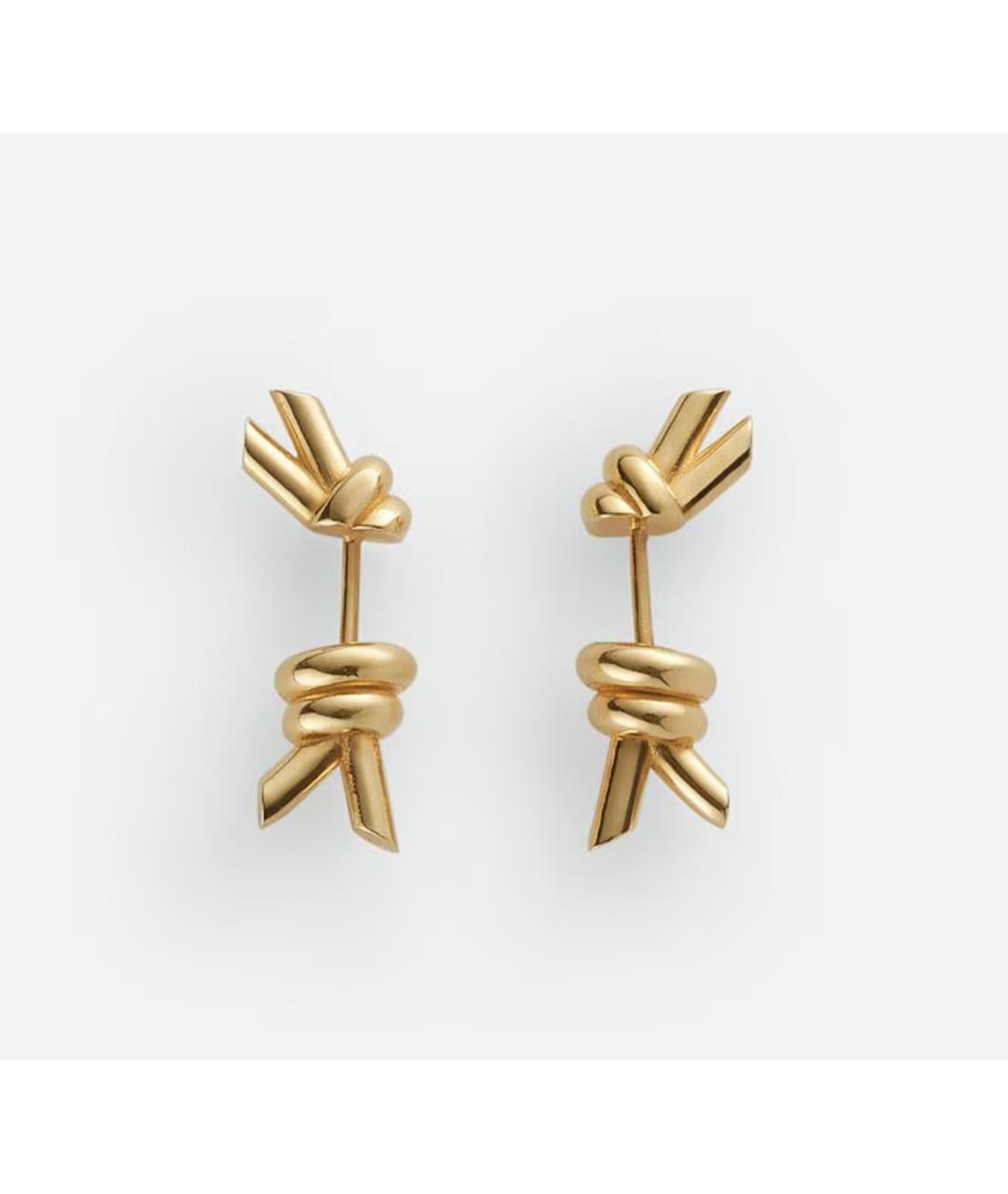 BOTTEGA VENETA Золотые серебряные серьги, фото 4