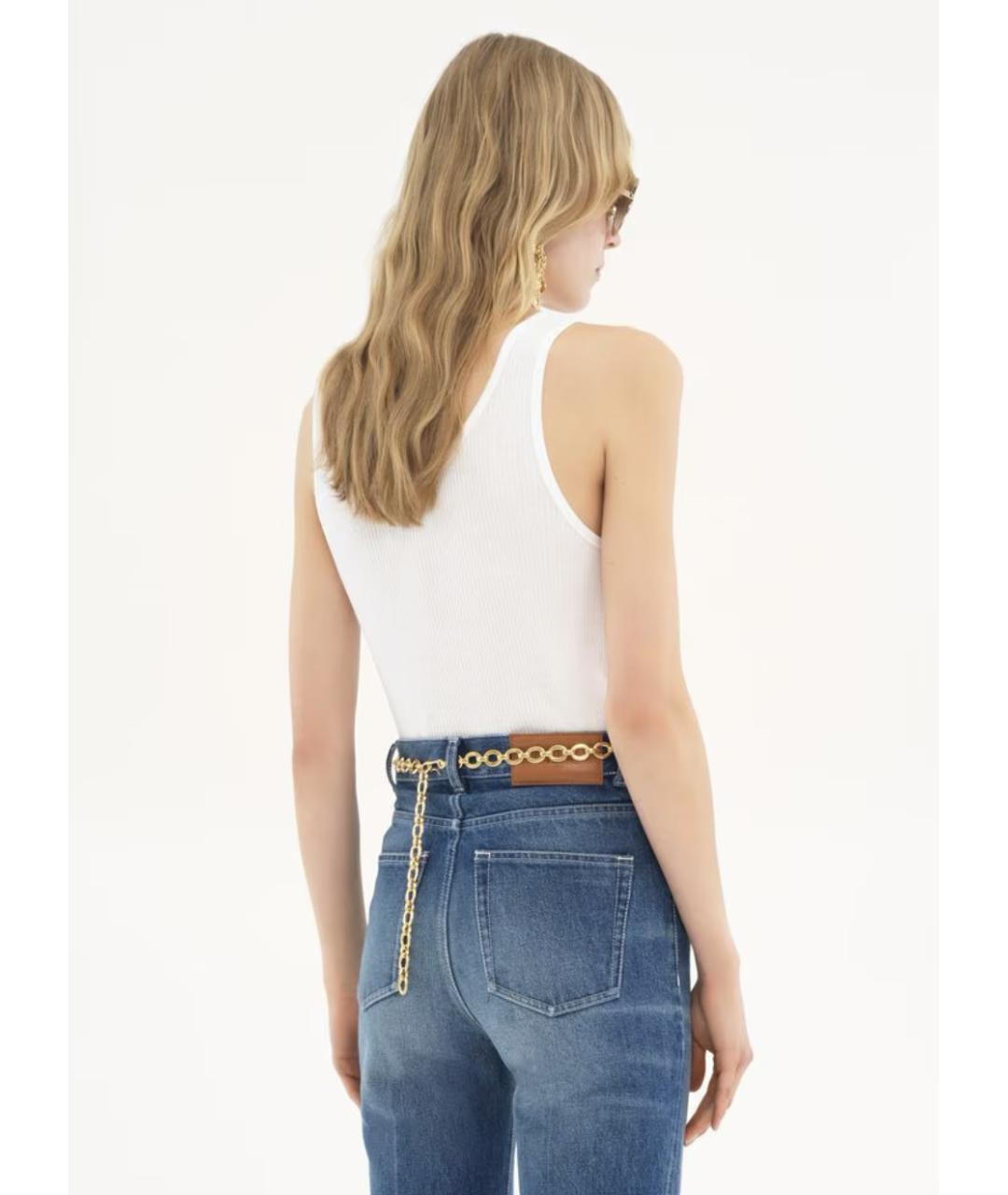 CHLOE Белая хлопковая футболка, фото 4