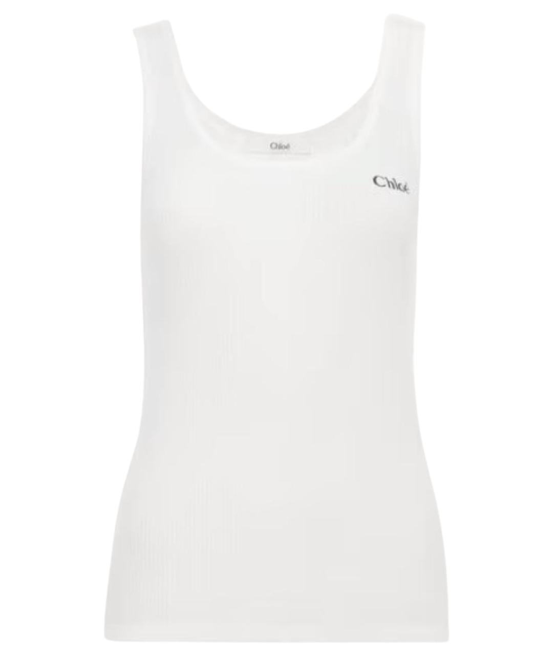 CHLOE Белая хлопковая футболка, фото 1