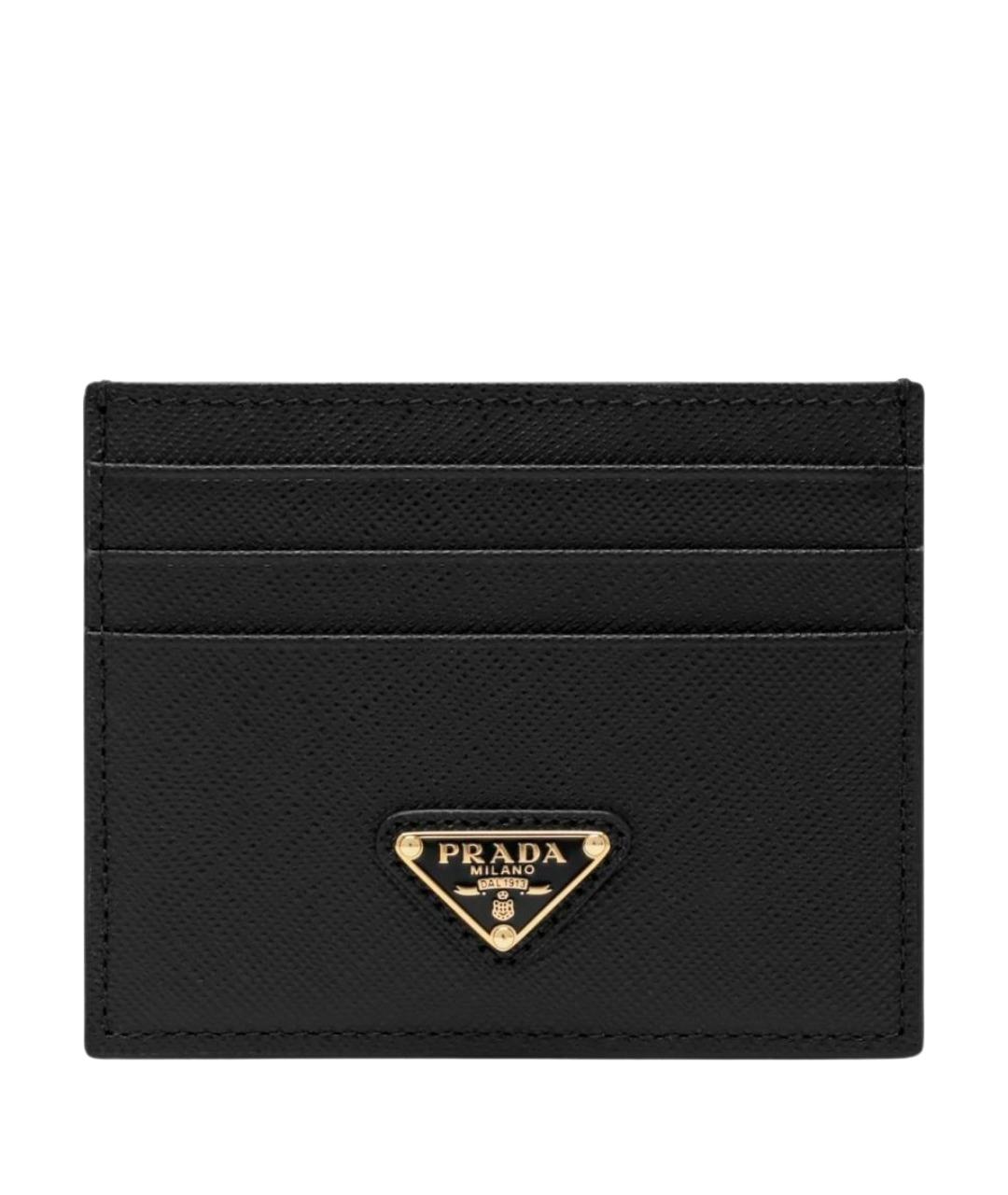 PRADA Черный кожаный кардхолдер, фото 1