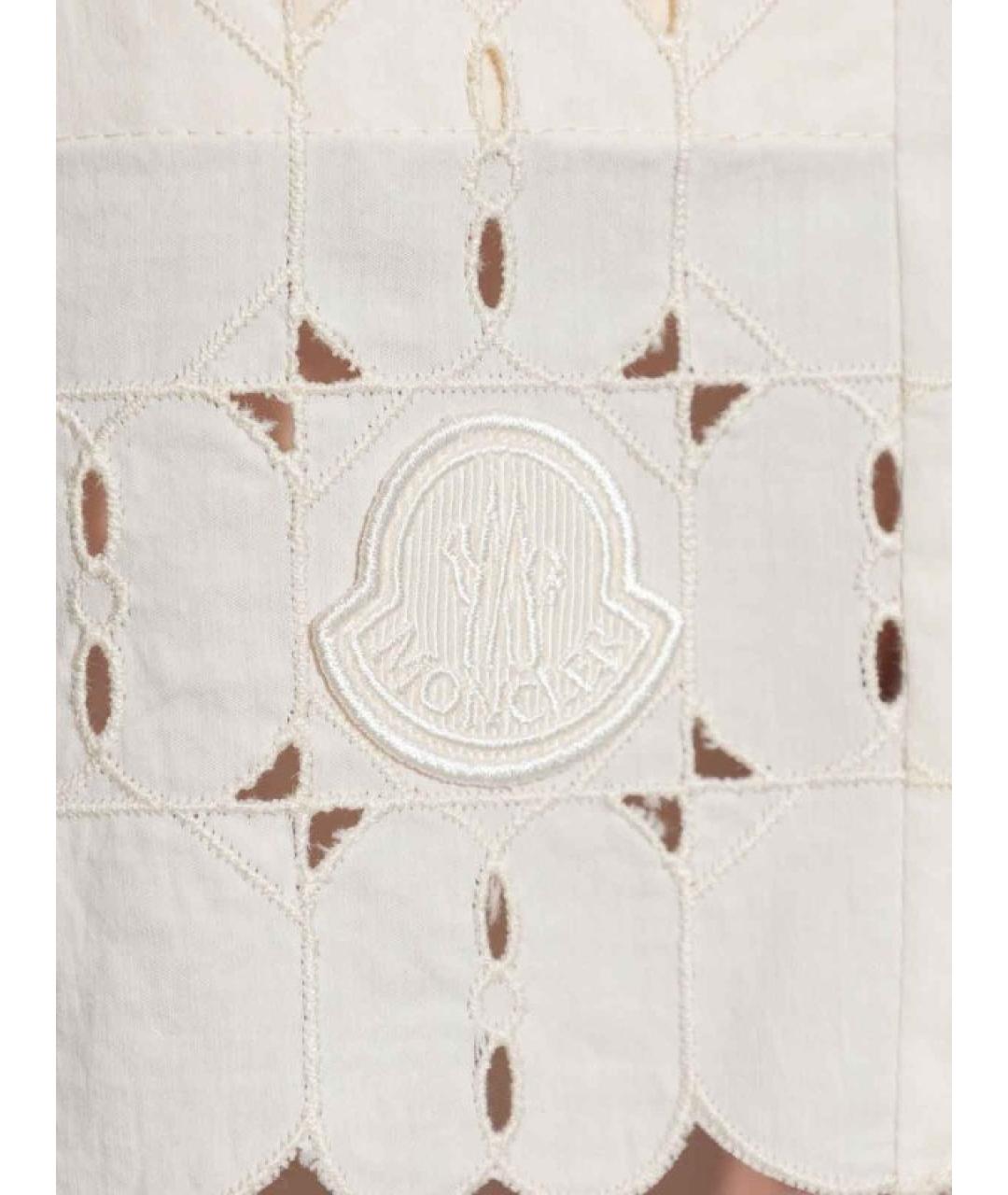 MONCLER Бежевые хлопковые шорты, фото 2