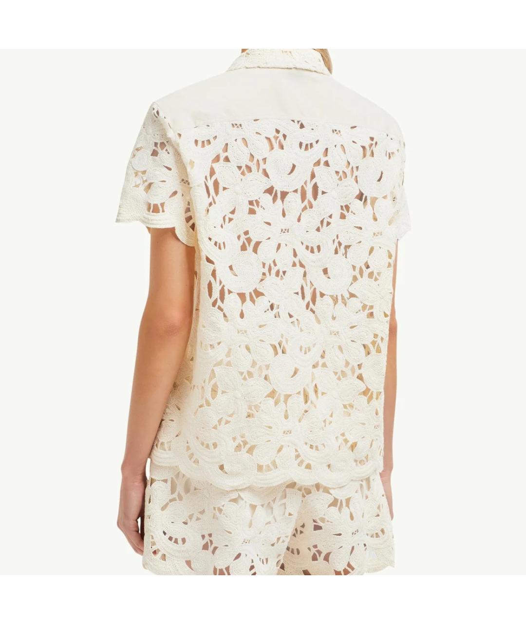 MONCLER Бежевая хлопковая рубашка, фото 4