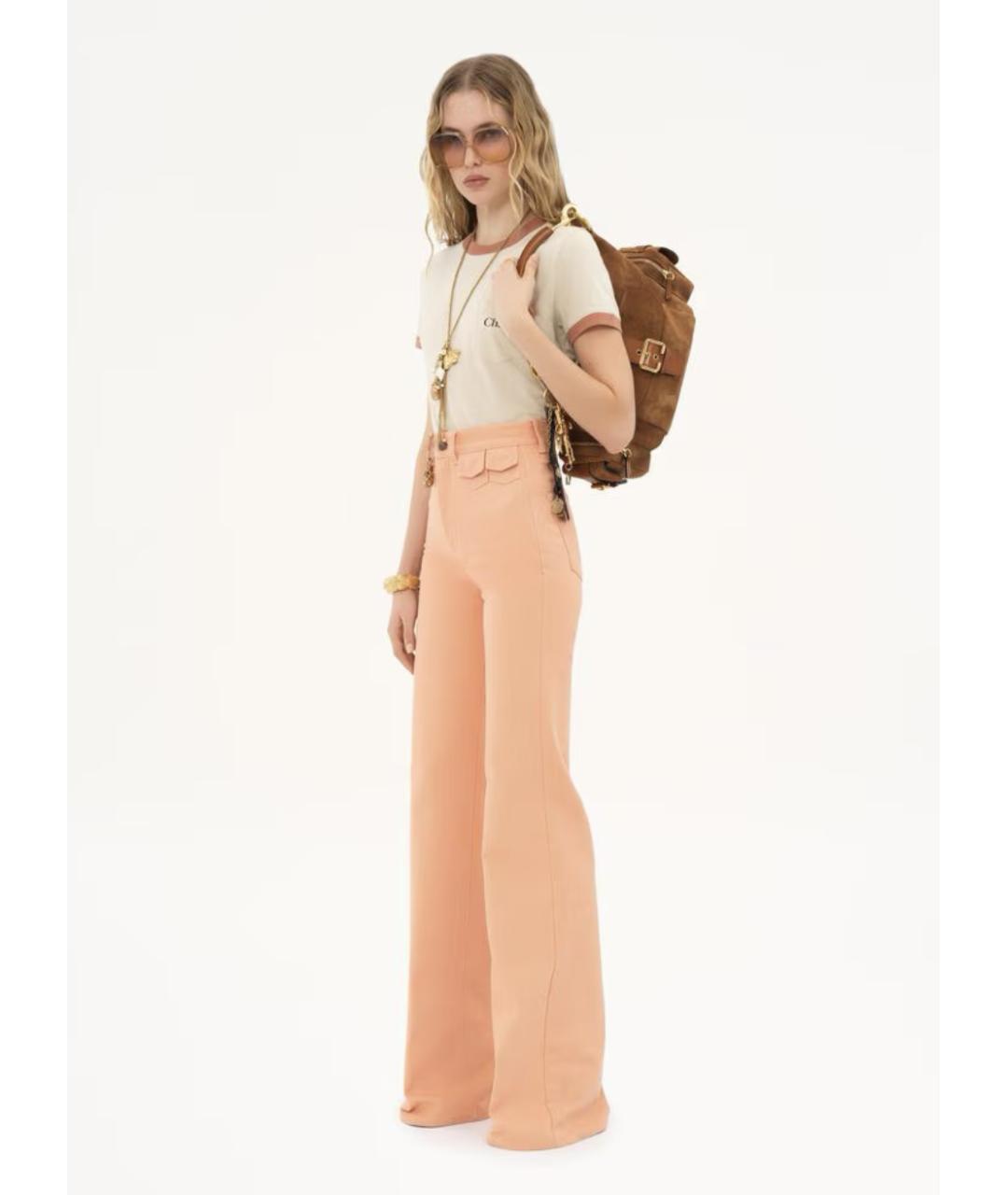 CHLOE Бежевая хлопковая футболка, фото 2