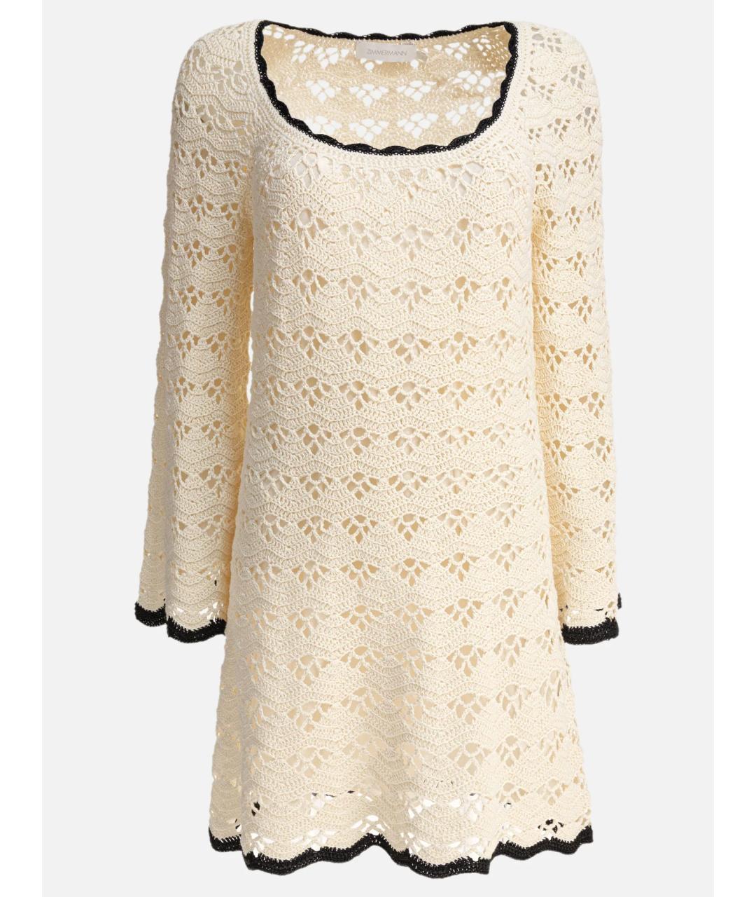 ZIMMERMANN Бежевое хлопковое платье, фото 5