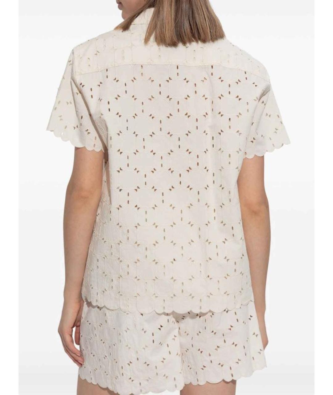 MONCLER Бежевая хлопковая рубашка, фото 3