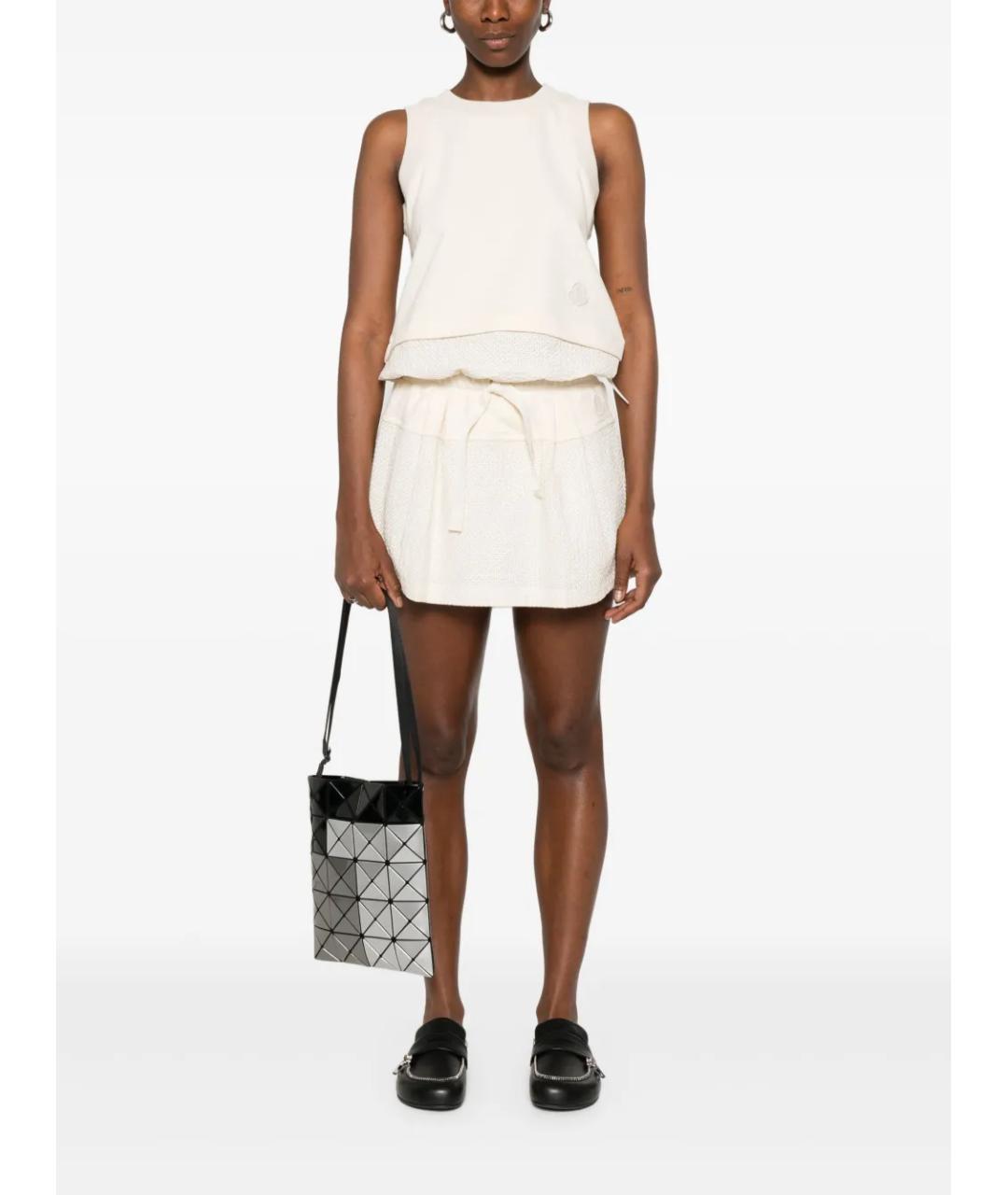 MONCLER Бежевая хлопковая майка, фото 4