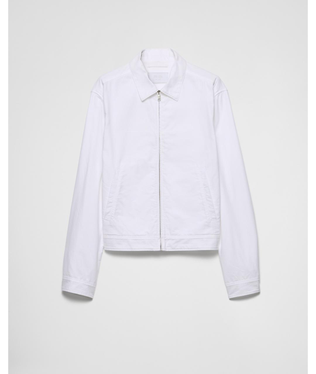 PRADA Белая хлопковая куртка, фото 6