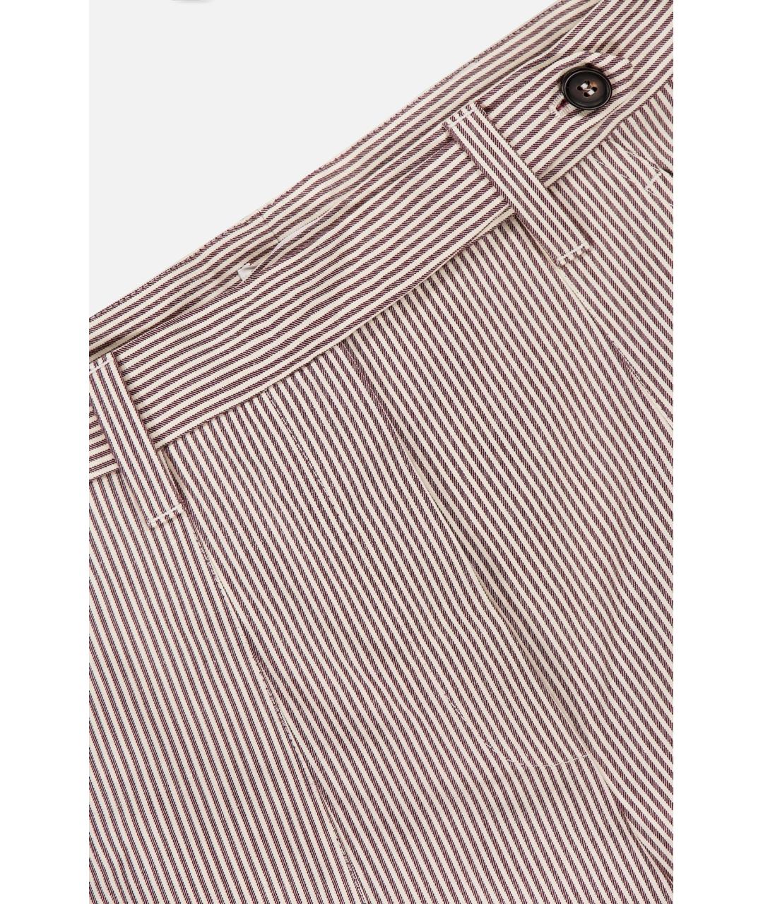 BRUNELLO CUCINELLI Мульти хлопковые прямые брюки, фото 3