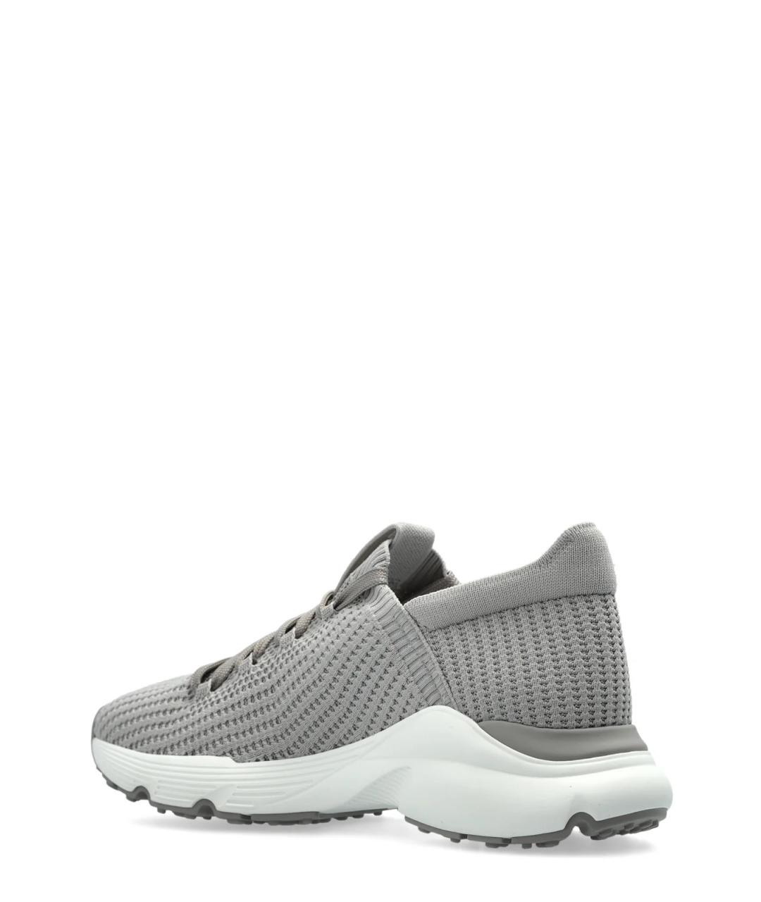 TOD'S Серые текстильные кроссовки, фото 4