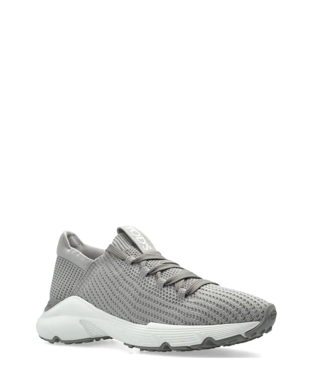 TOD'S Серые текстильные кроссовки, фото 2