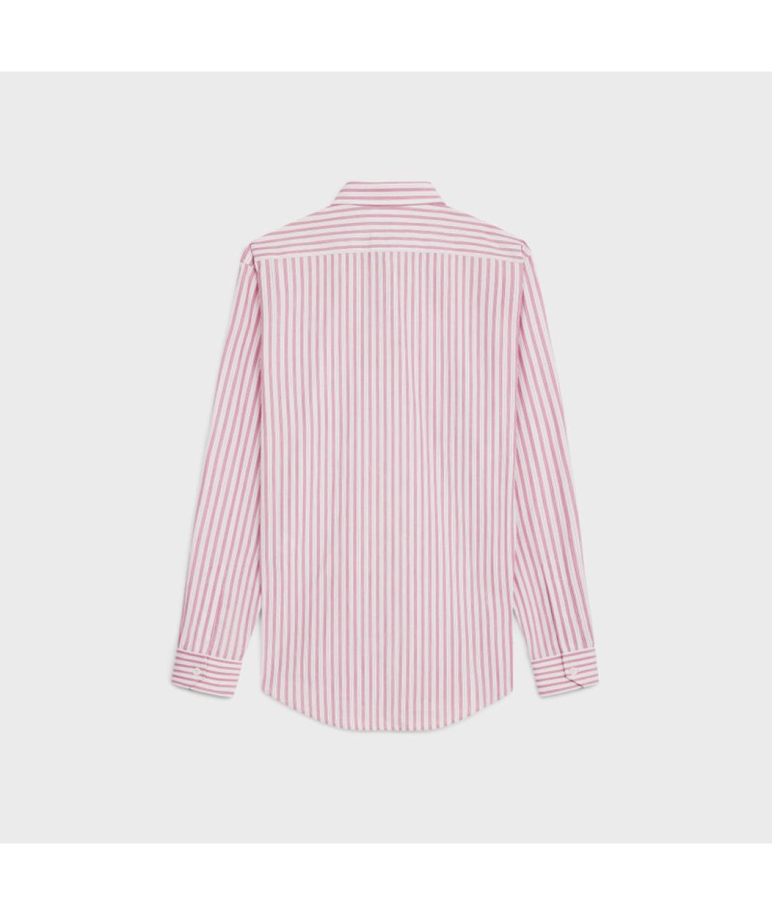 CELINE Розовая хлопковая кэжуал рубашка, фото 2