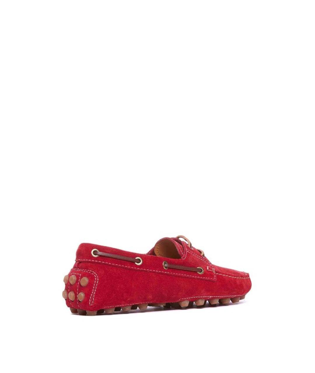TOD'S Красные замшевые мокасины, фото 2