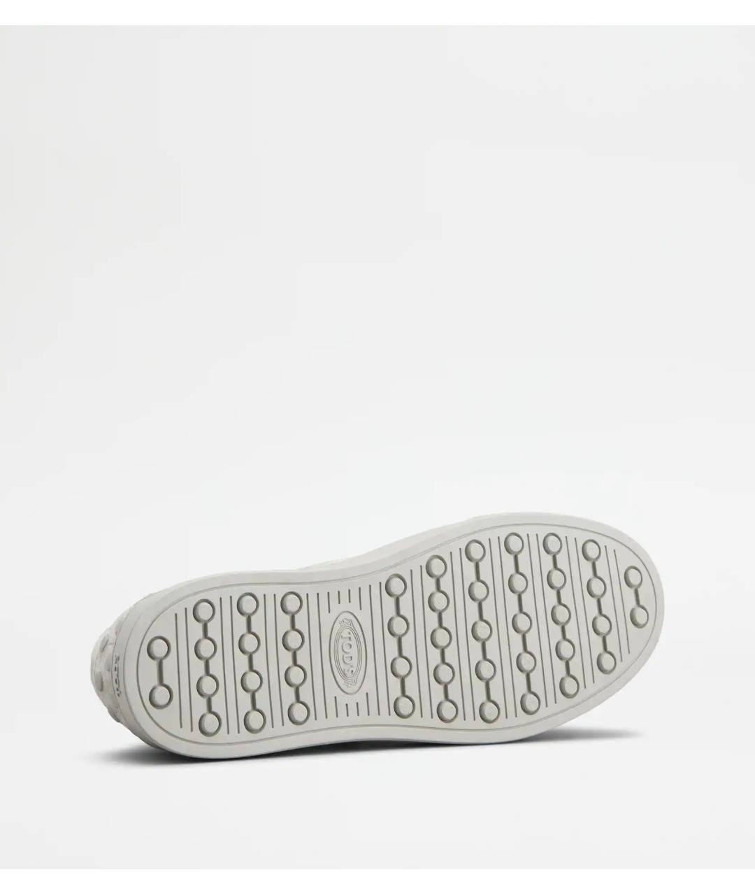 TOD'S Серые замшевые кеды, фото 4