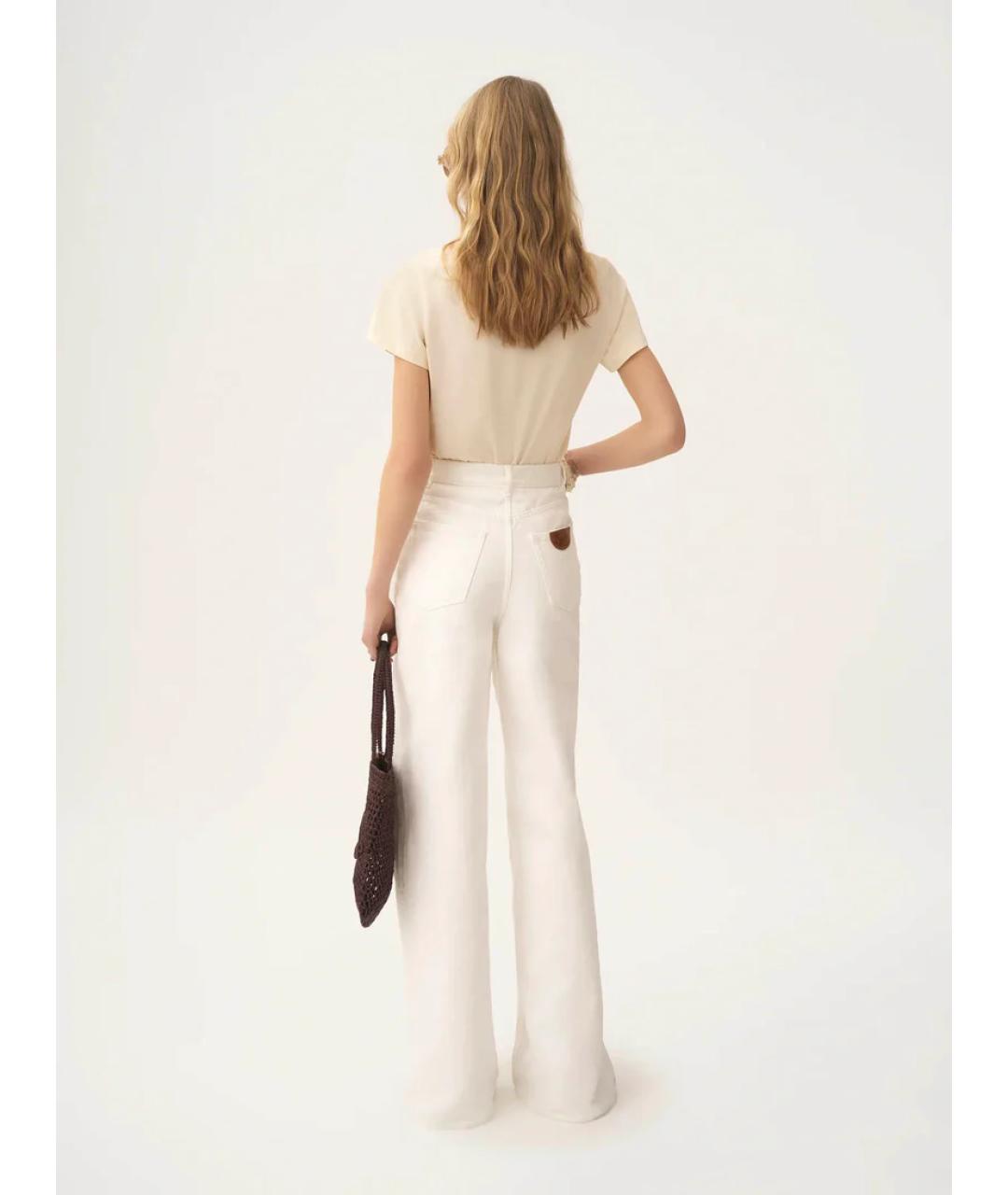 CHLOE Бежевая хлопковая футболка, фото 3