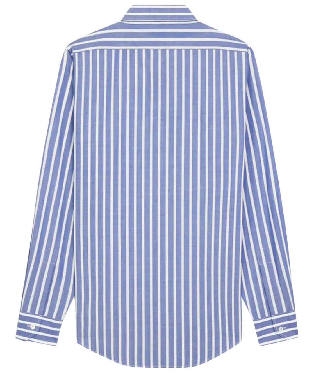 CELINE Голубая хлопковая кэжуал рубашка, фото 2
