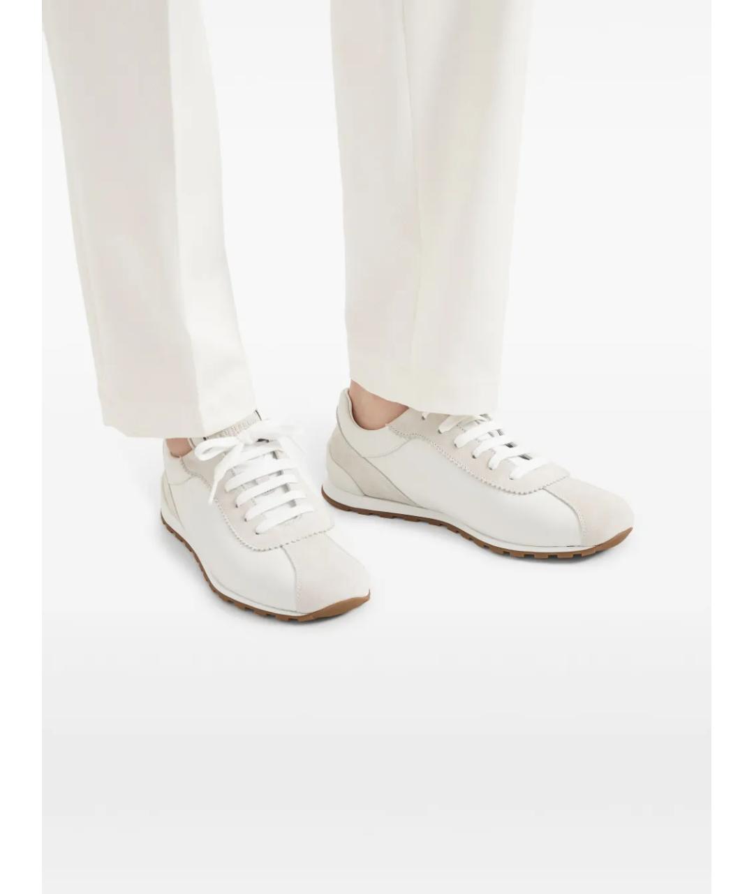 BRUNELLO CUCINELLI Белые кроссовки, фото 5