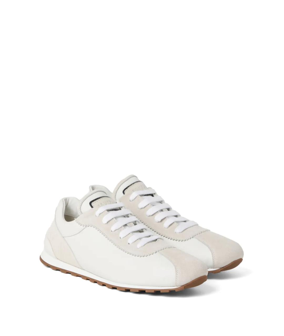 BRUNELLO CUCINELLI Белые кроссовки, фото 2