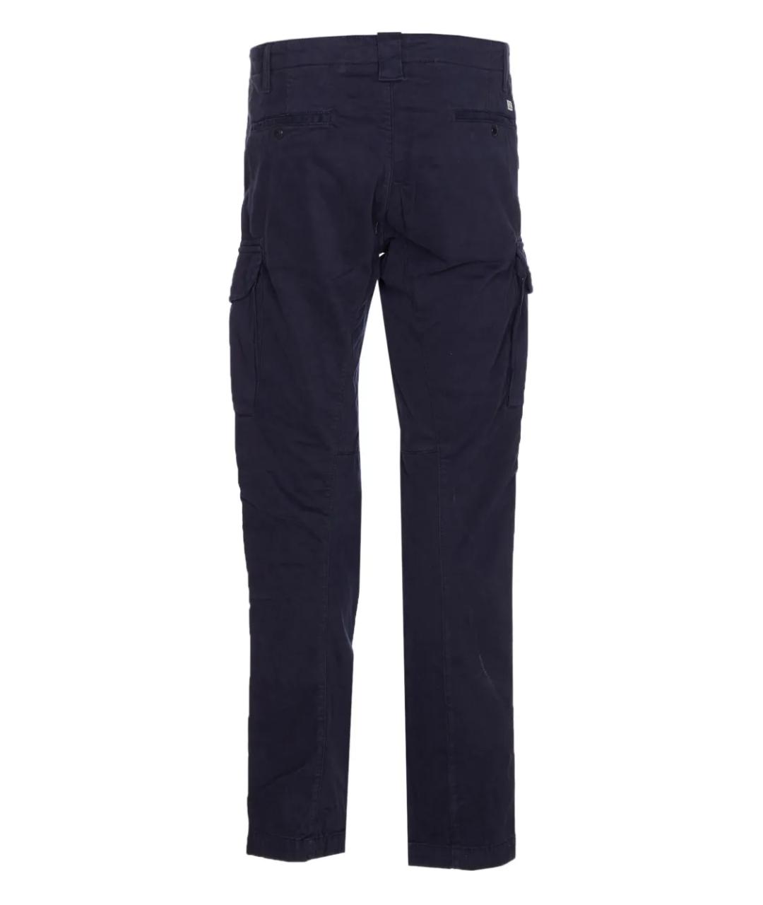 CP COMPANY Темно-синие хлопковые прямые брюки, фото 2