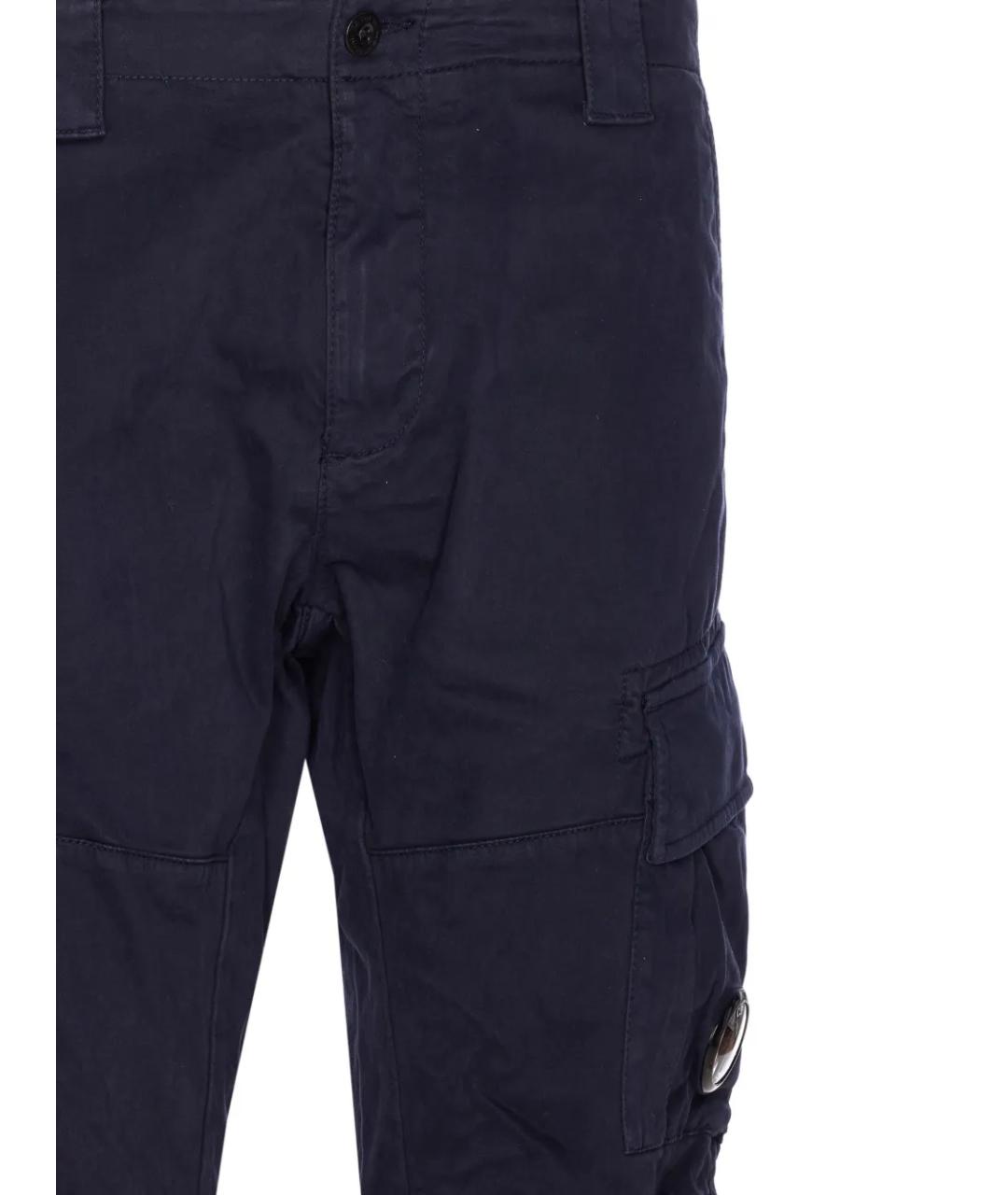 CP COMPANY Темно-синие хлопковые прямые брюки, фото 3