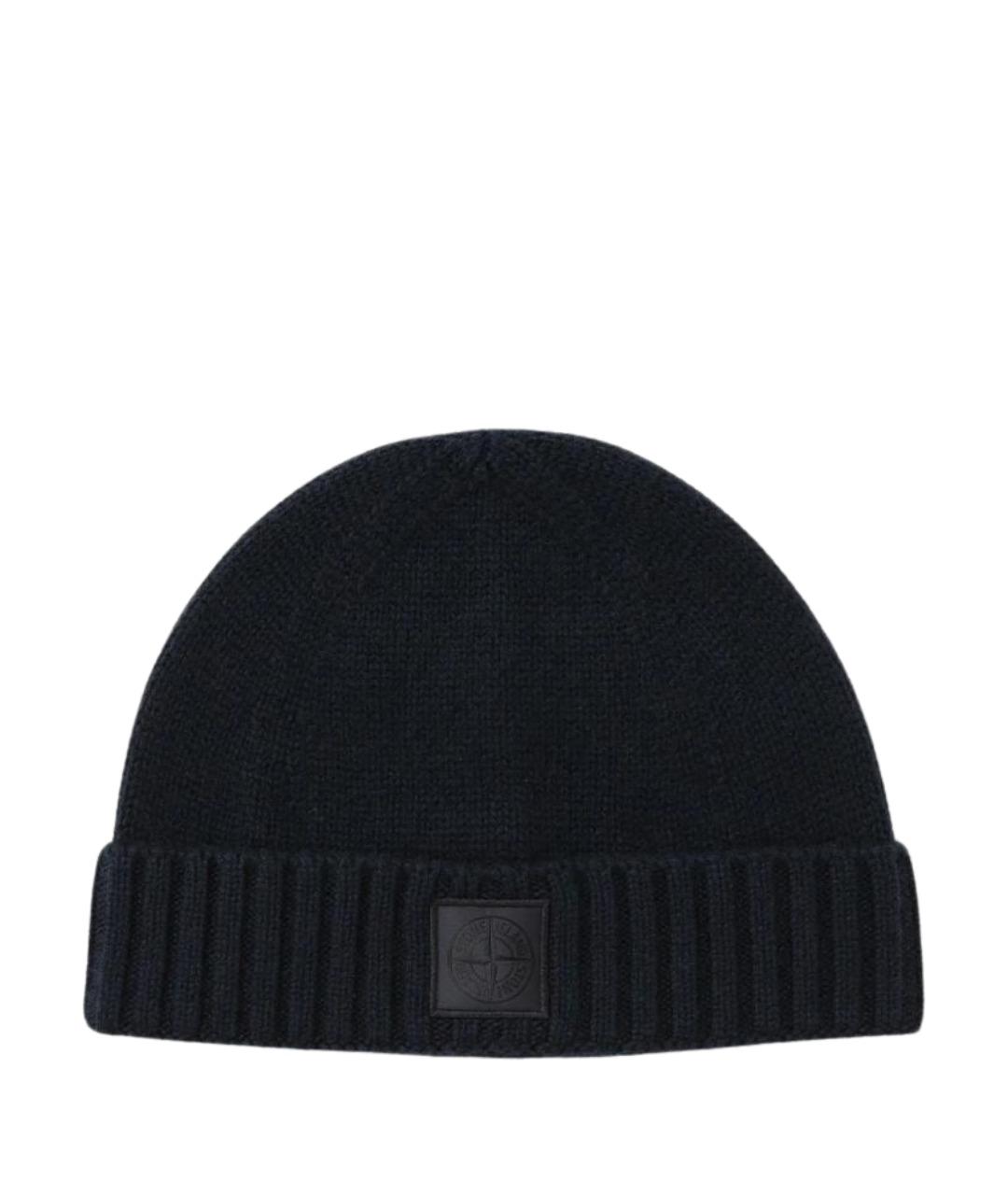 STONE ISLAND Темно-синяя кашемировая шапка, фото 1
