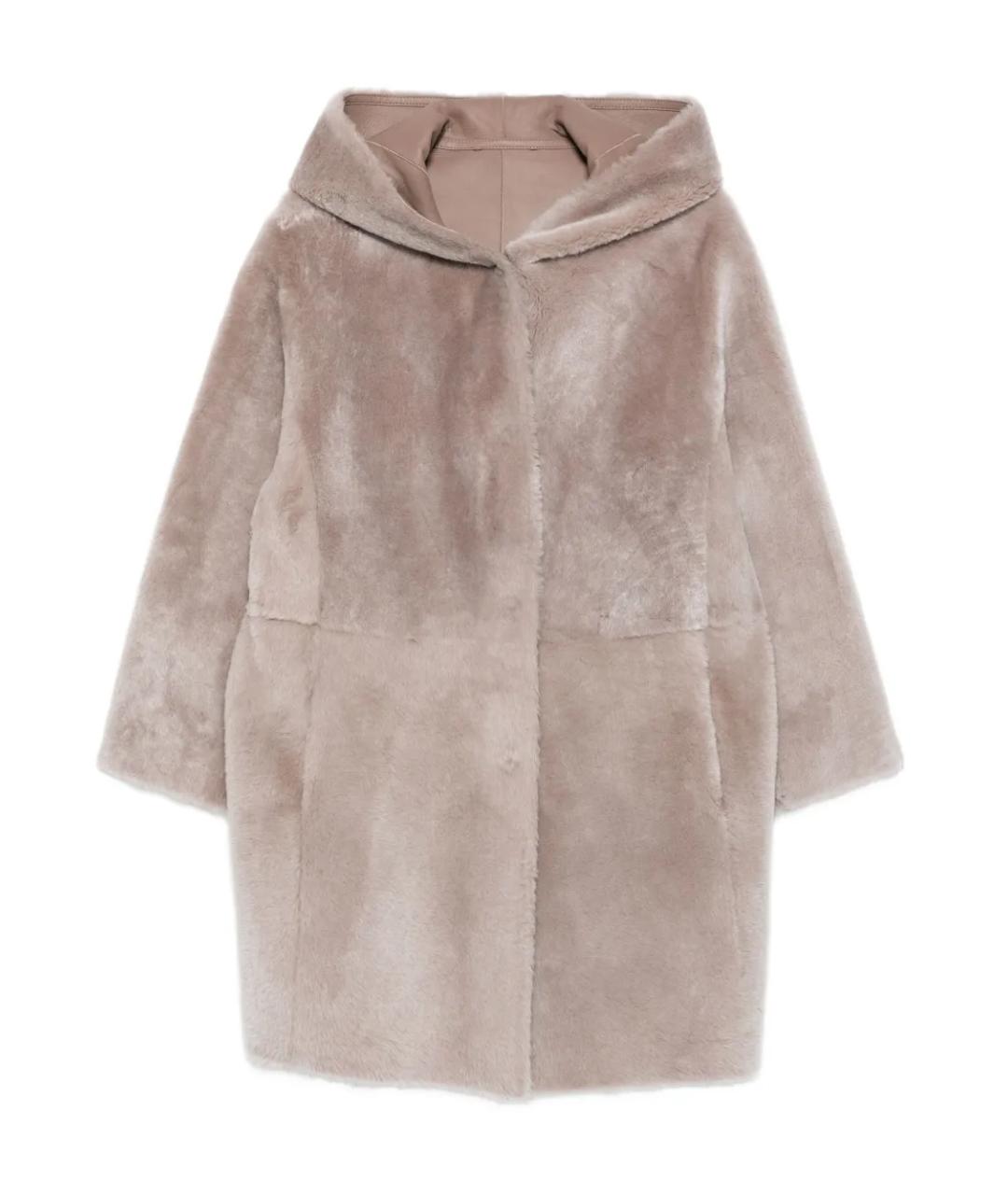 MANZONI 24 Бежевая меховая дубленка, фото 1