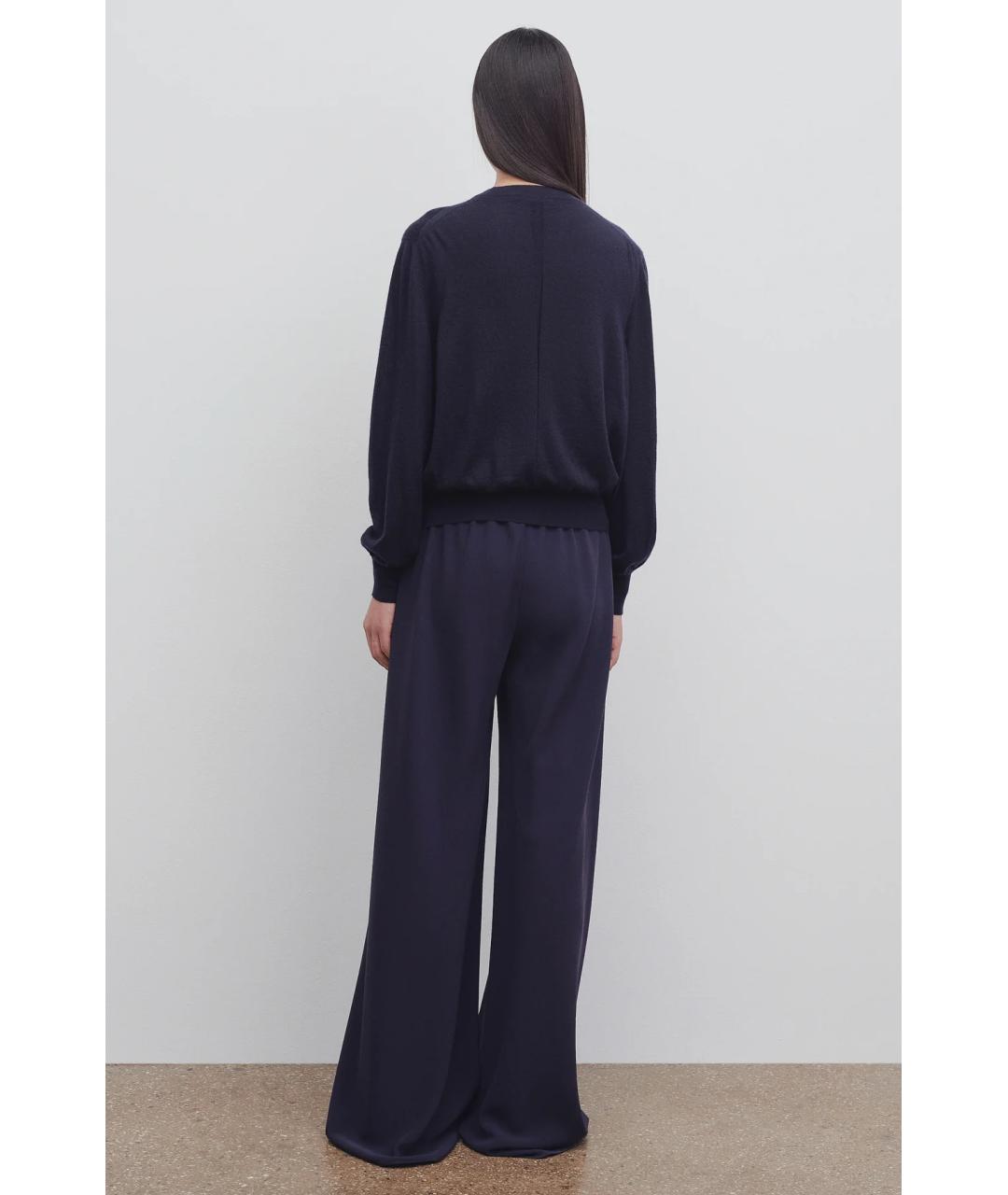 THE ROW Темно-синие прямые брюки, фото 4