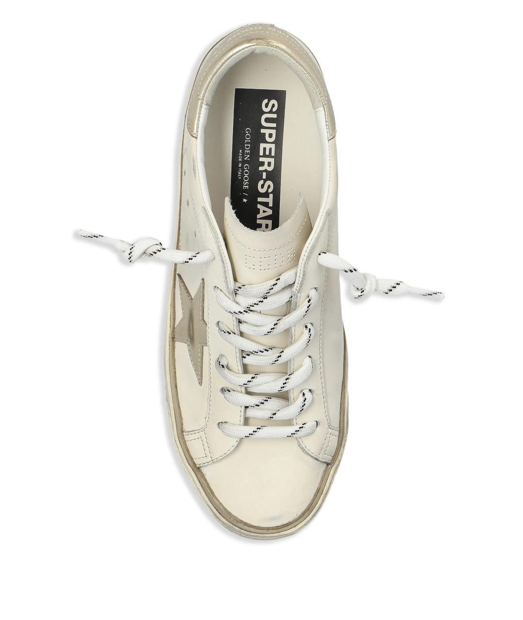 GOLDEN GOOSE DELUXE BRAND Белые кожаные кеды, фото 3
