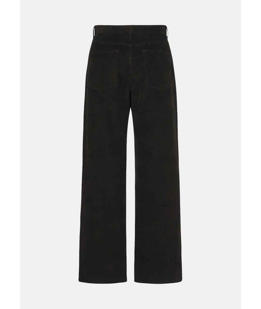 THE ROW Коричневые хлопко-эластановые прямые джинсы, фото 2