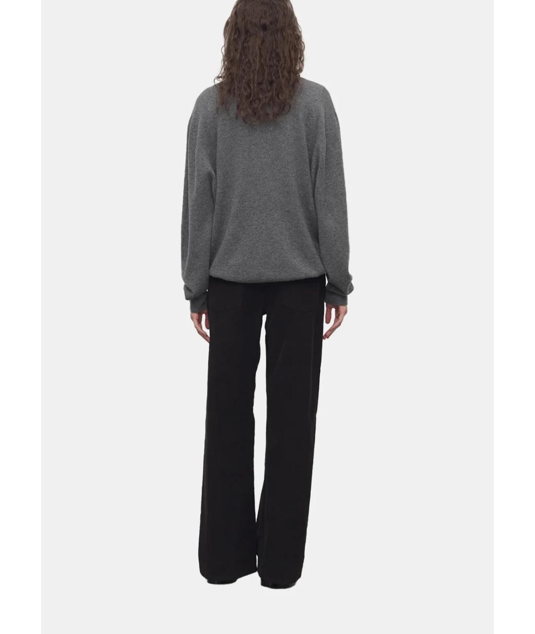 THE ROW Коричневые хлопко-эластановые прямые джинсы, фото 5