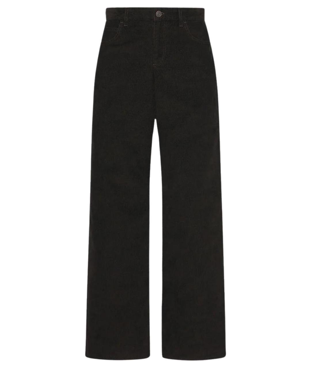 THE ROW Коричневые хлопко-эластановые прямые джинсы, фото 1