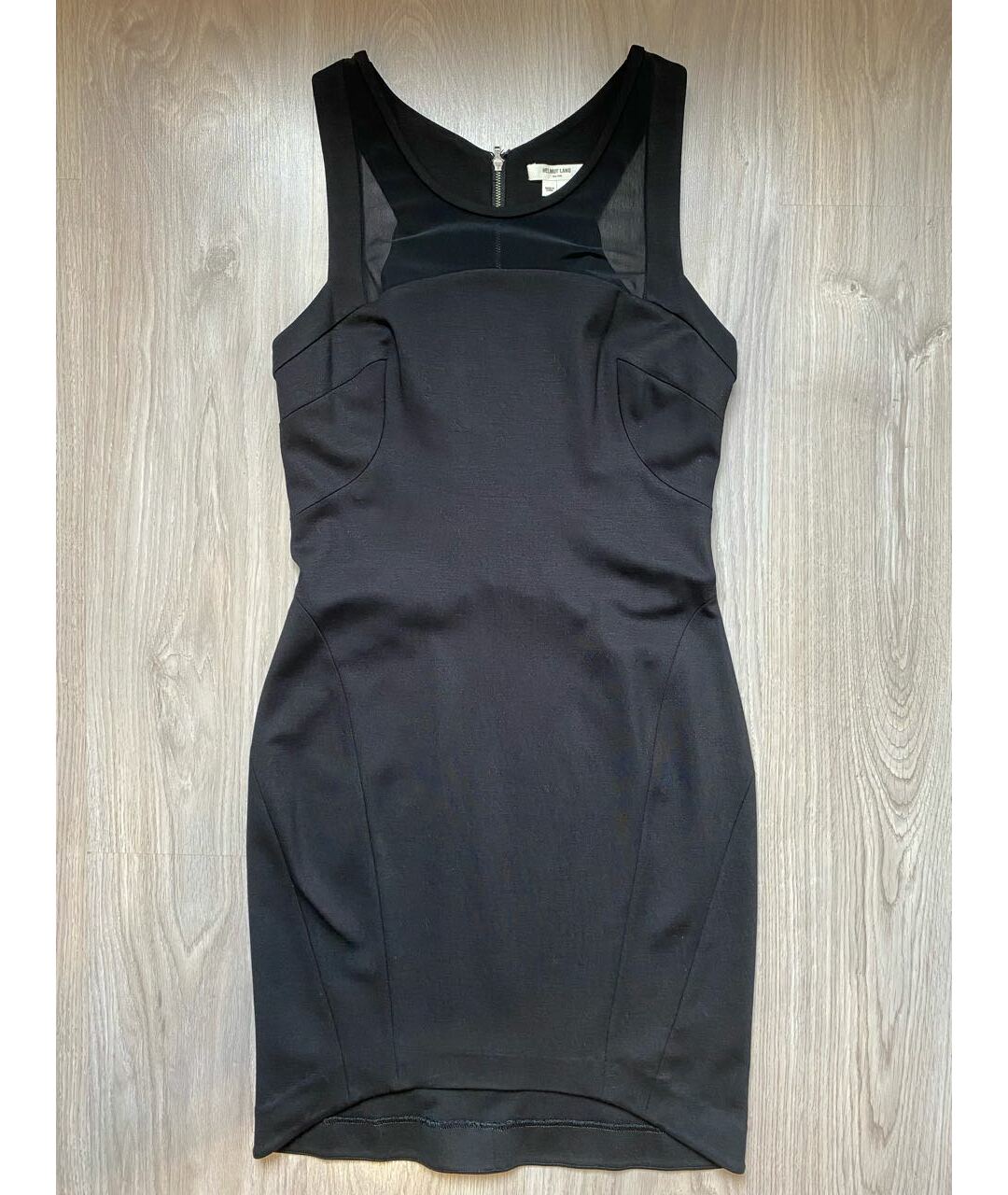 HELMUT LANG Черное полиэстеровое вечернее платье, фото 9