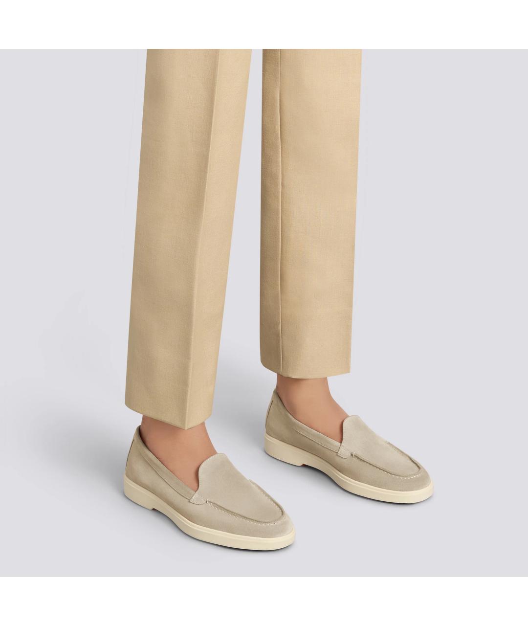 SANTONI Розовые замшевые лоферы, фото 2