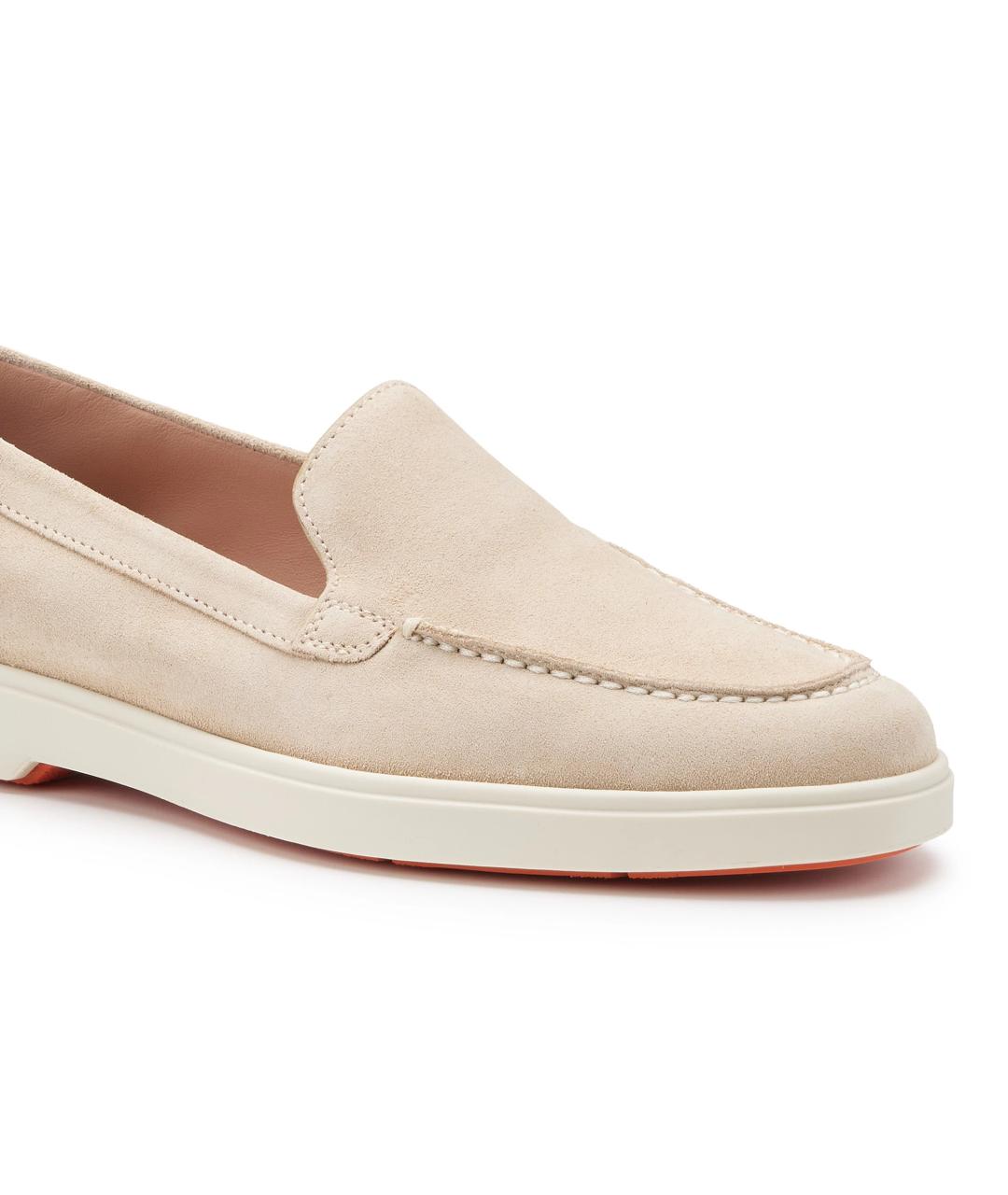 SANTONI Розовые замшевые лоферы, фото 6