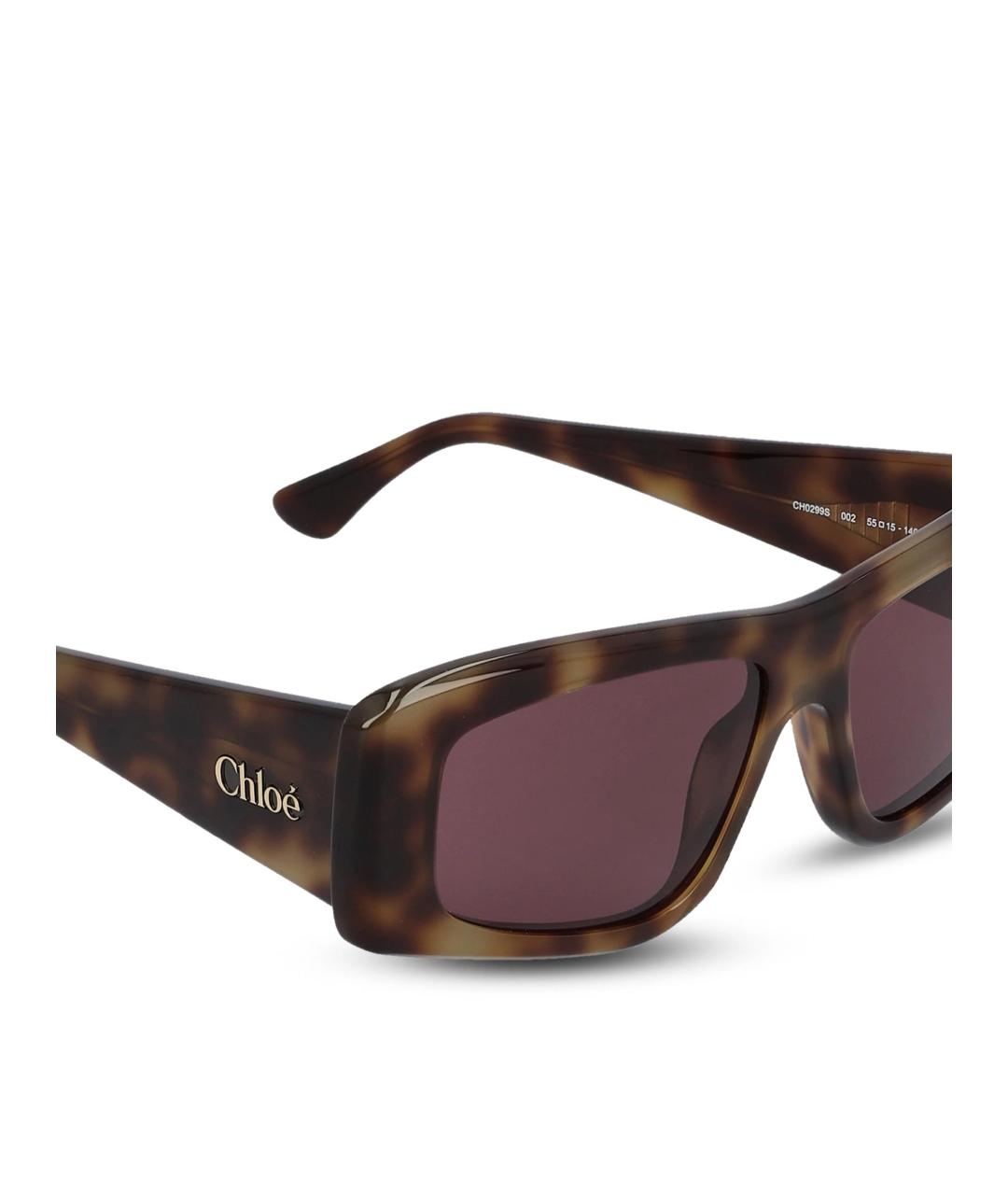 CHLOE Коричневые солнцезащитные очки, фото 3