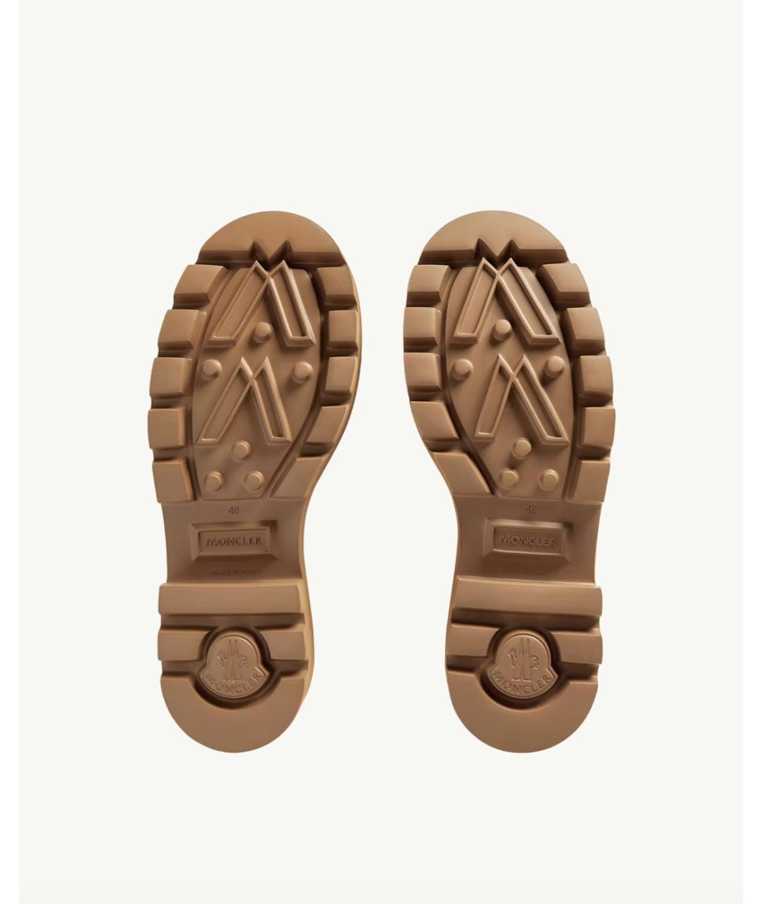 MONCLER Бежевые резиновые ботинки, фото 6