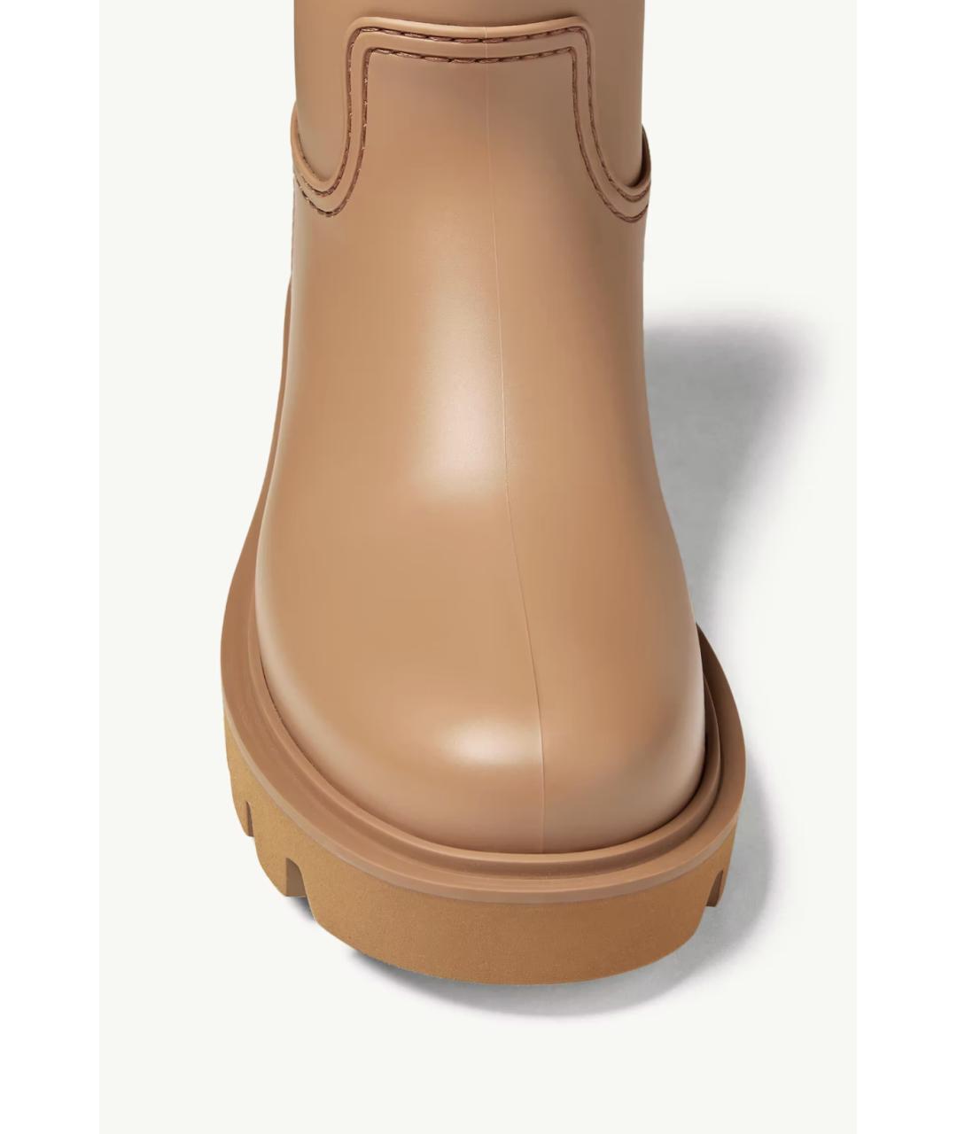 MONCLER Бежевые резиновые ботинки, фото 3