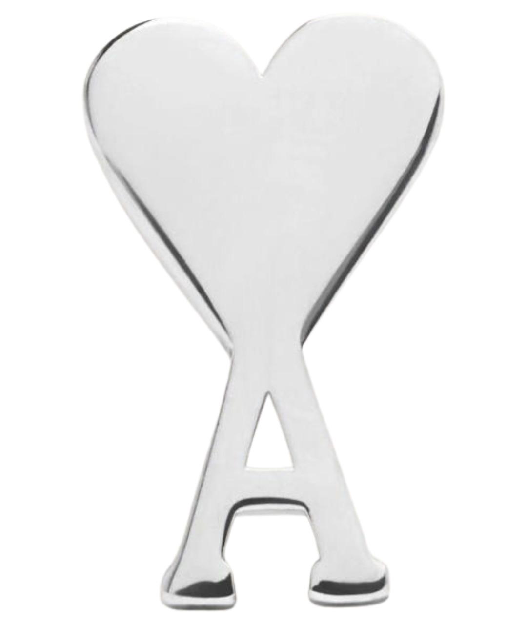 Ami Paris Серебряные латунные серьги, фото 1