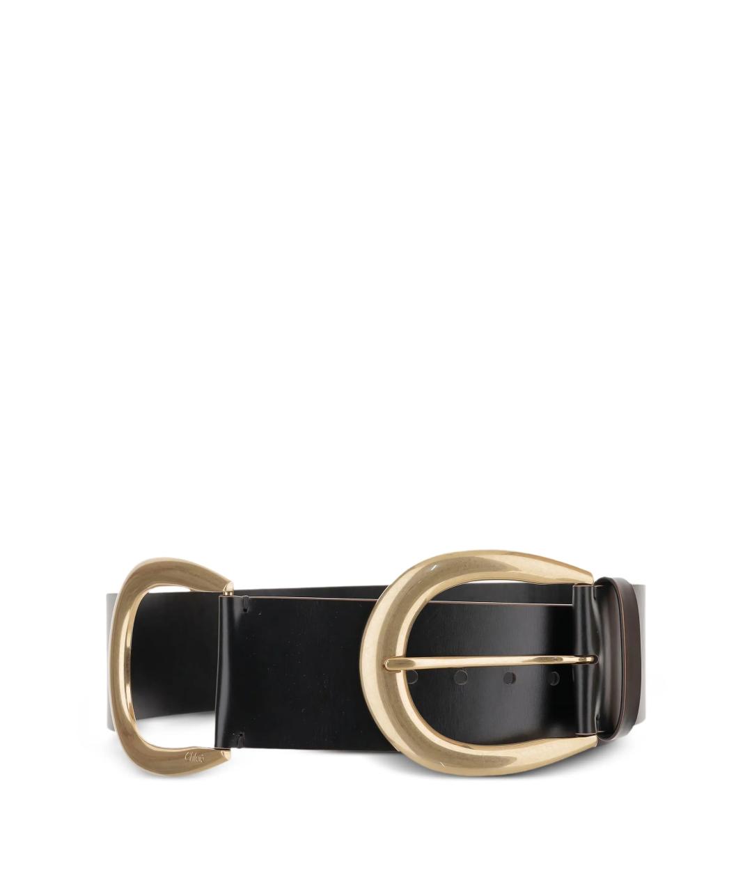 CHLOE Черный кожаный ремень, фото 1