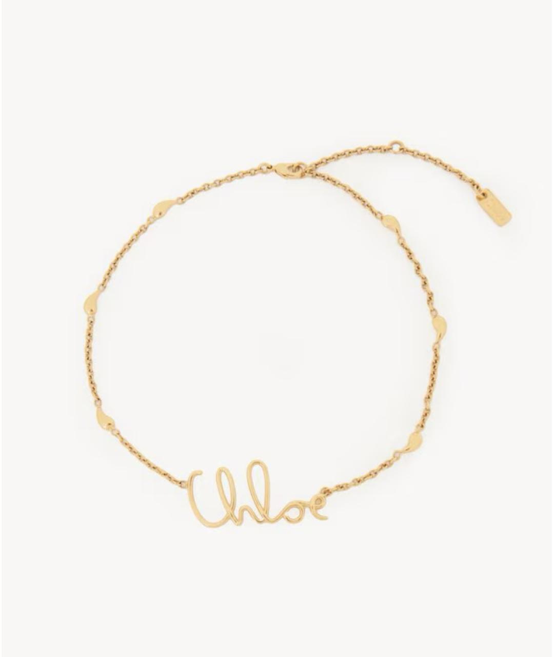 CHLOE Золотая латунная цепочка, фото 4