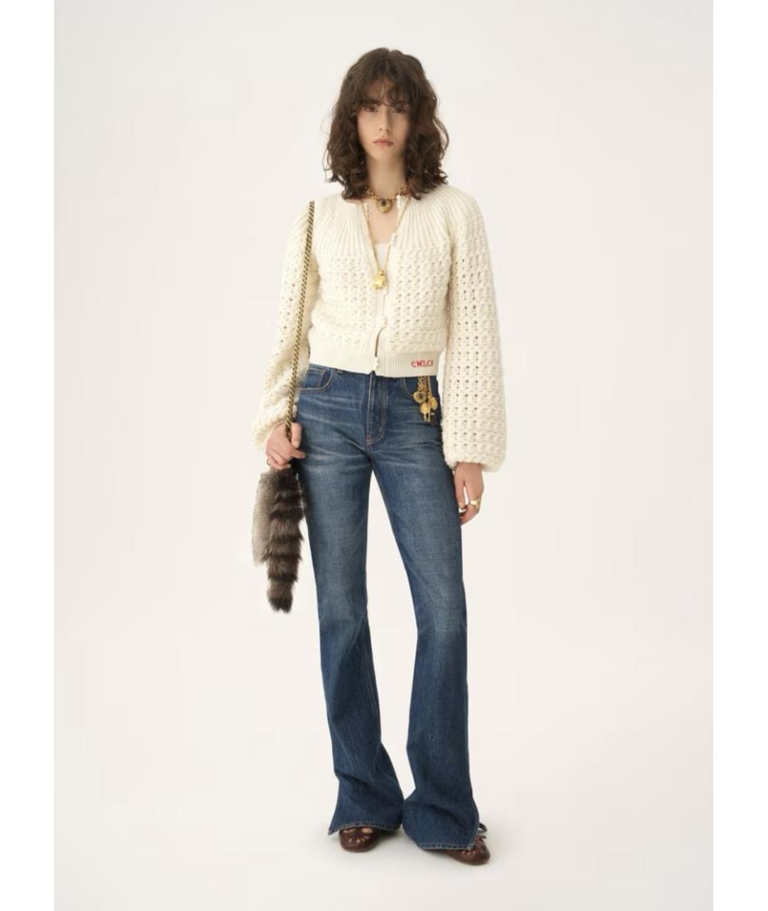 CHLOE Белый шерстяной кардиган, фото 2